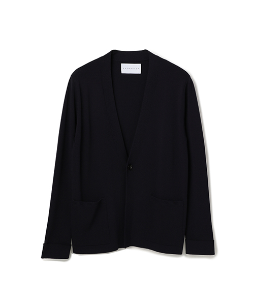 ESTNATION（エストネーション）の「ESTNATION ミラノリブレーヨンカーディガン（カーディガン/ボレロ・メンズ・ブラウン/ネイビー・SMALL/MEDIUM/LARGE）」の2枚目の写真