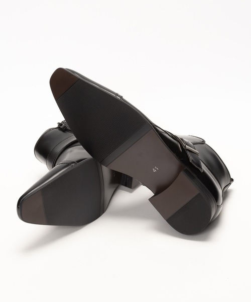 MM/ONE（エムエムワン）の「ストレートチップ サイドベルト ドレスブーツ ビジネス（ブーツ・メンズ・ブラック/ダークブラウン・43/42/44/41/39/45/40/46）」の12枚目の写真