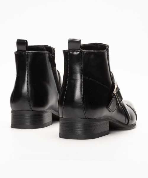 MM/ONE（エムエムワン）の「ストレートチップ サイドベルト ドレスブーツ ビジネス（ブーツ・メンズ・ブラック/ダークブラウン・43/42/44/41/39/45/40/46）」の9枚目の写真