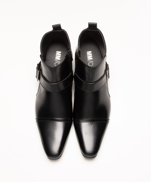 MM/ONE（エムエムワン）の「ストレートチップ サイドベルト ドレスブーツ ビジネス（ブーツ・メンズ・ブラック/ダークブラウン・43/42/44/41/39/45/40/46）」の10枚目の写真