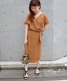 FIGARO Paris | 《予約》リネンライク ノットワンピース◆(ワンピース)