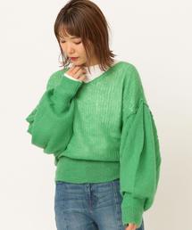 Another Edition | ボリュームスリーブニットプルオーバー ◆(ニット/セーター)