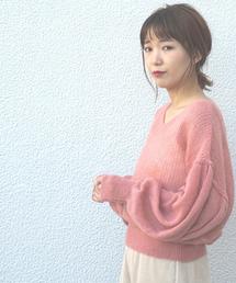 Another Edition | ボリュームスリーブニットプルオーバー(ニット/セーター)