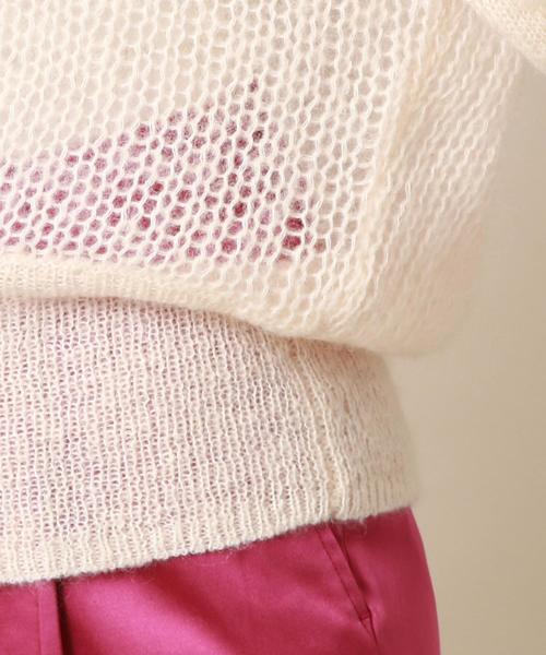 Another Edition（アナザーエディション）の「ボリュームスリーブニットプルオーバー ◆（ニット/セーター・レディース・オフホワイト/ケリー/ピンク・FREE）」の12枚目の写真
