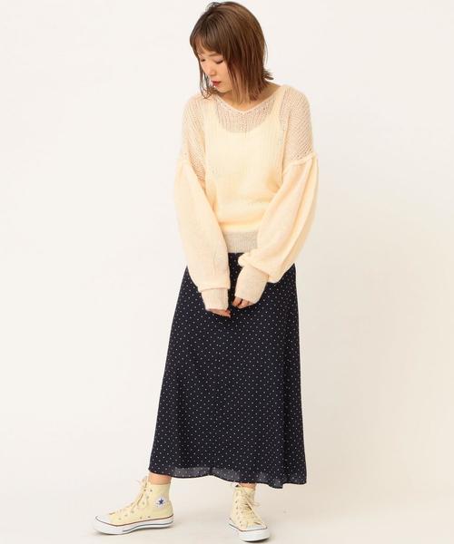 Another Edition（アナザーエディション）の「ボリュームスリーブニットプルオーバー ◆（ニット/セーター・レディース・オフホワイト/ケリー/ピンク・FREE）」の16枚目の写真