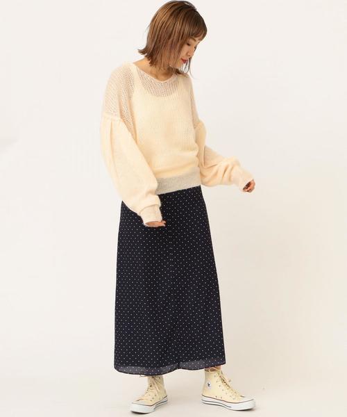 Another Edition（アナザーエディション）の「ボリュームスリーブニットプルオーバー ◆（ニット/セーター・レディース・オフホワイト/ケリー/ピンク・FREE）」の17枚目の写真