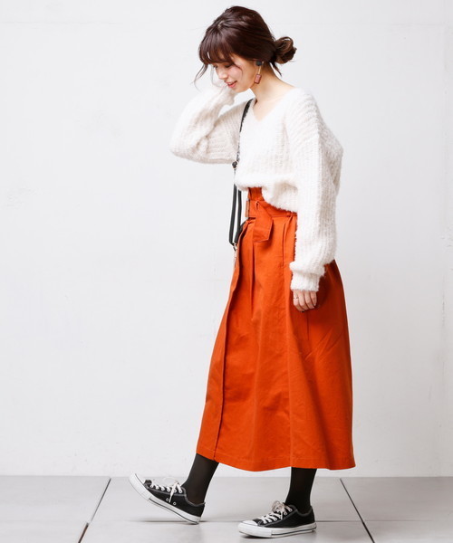 natural couture（ナチュラルクチュール）の「ブークレざっくり畦ニット（ニット/セーター・レディース・グレー/ピンク/グリーン/アイボリー・FREE）」の5枚目の写真