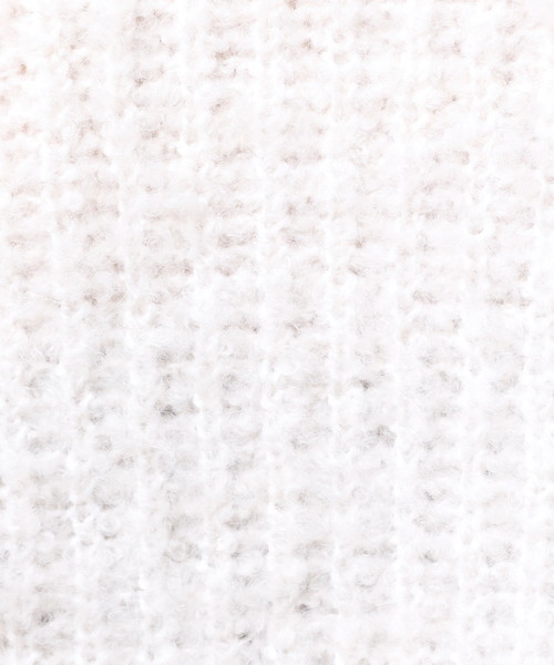 natural couture（ナチュラルクチュール）の「ブークレざっくり畦ニット（ニット/セーター・レディース・グレー/ピンク/グリーン/アイボリー・FREE）」の7枚目の写真