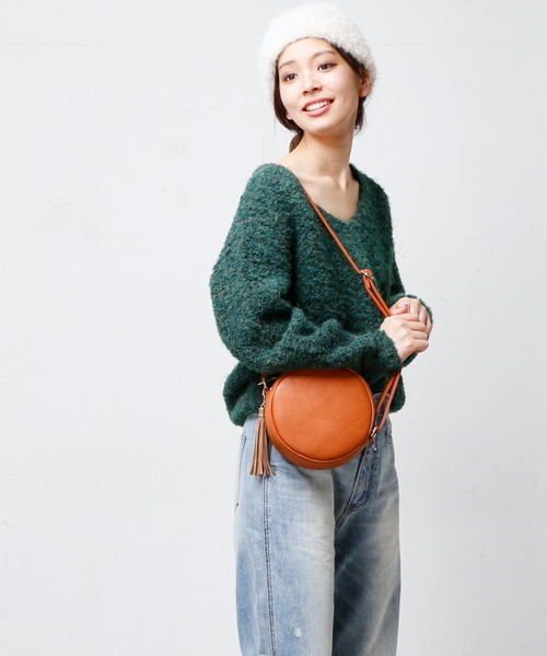 natural couture（ナチュラルクチュール）の「ブークレざっくり畦ニット（ニット/セーター・レディース・グレー/ピンク/グリーン/アイボリー・FREE）」の12枚目の写真