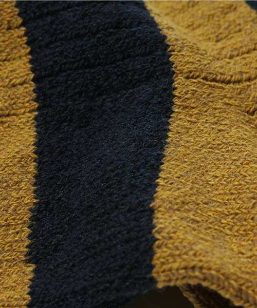 BEAMS BOY（ビームスボーイ）の「BEAMS BOY / US ボーダー CREW（ソックス/靴下・レディース・ブラック/イエロー系その他・ONE SIZE）」の6枚目の写真