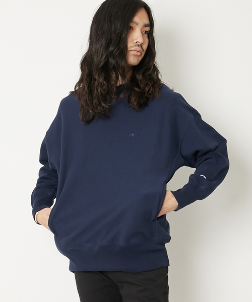 Champion（チャンピオン）の「Champion チャンピオン 別注 / リバースウィーブ スウェット C8-M011（スウェット・メンズ・オフホワイト/グレー/ブラック/ダークネイビー・S/M/L）」の6枚目の写真