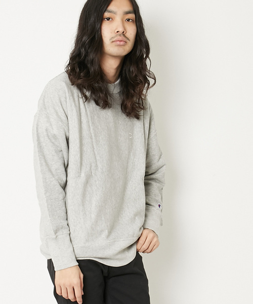 Champion（チャンピオン）の「Champion チャンピオン 別注 / リバースウィーブ スウェット C8-M011（スウェット・メンズ・オフホワイト/グレー/ブラック/ダークネイビー・S/M/L）」の20枚目の写真