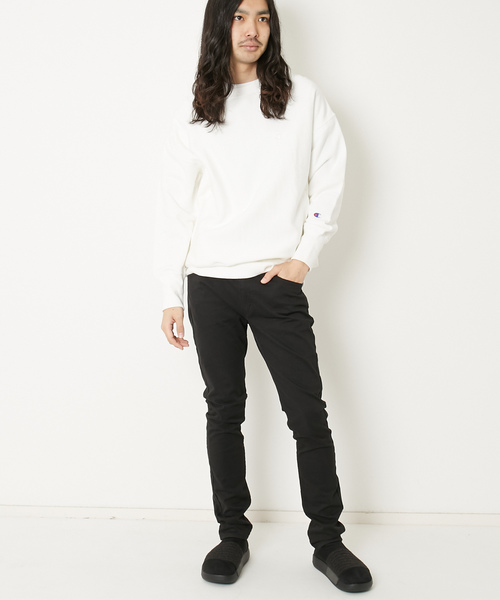 Champion（チャンピオン）の「Champion チャンピオン 別注 / リバースウィーブ スウェット C8-M011（スウェット・メンズ・オフホワイト/グレー/ブラック/ダークネイビー・S/M/L）」の18枚目の写真