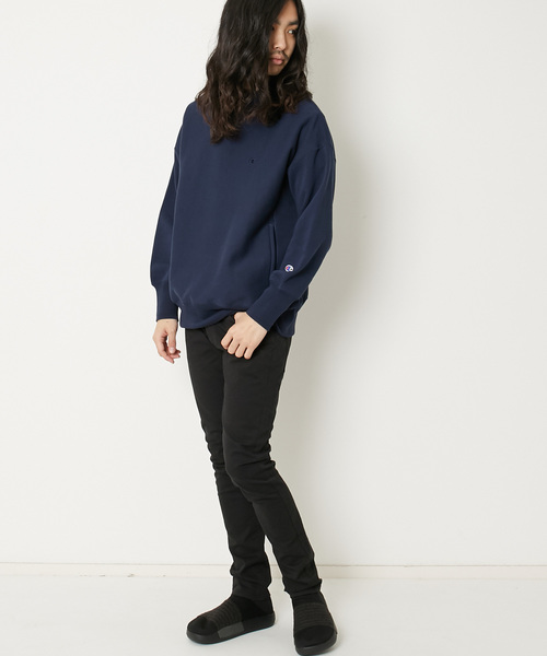 Champion（チャンピオン）の「Champion チャンピオン 別注 / リバースウィーブ スウェット C8-M011（スウェット・メンズ・オフホワイト/グレー/ブラック/ダークネイビー・S/M/L）」の16枚目の写真