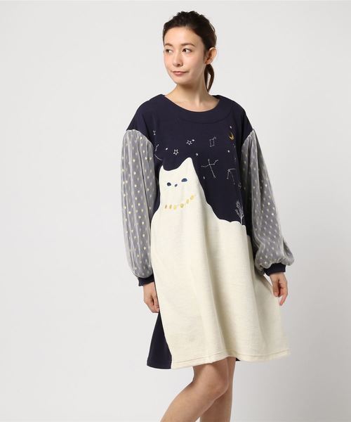 Scolar スカラー の ボアネコワンピース ワンピース Wear