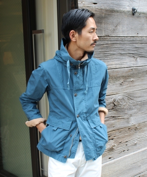 JOURNAL STANDARD（ジャーナルスタンダード）の「ハイミクロピーチフードブルゾン_#（ブルゾン・メンズ・グリーン/ブルー/ゴールド/ターコイズブルー/オレンジ・LARGE/MEDIUM）」の3枚目の写真