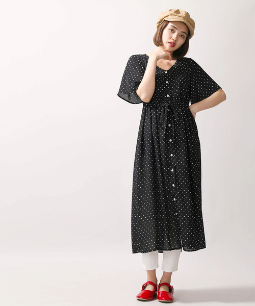 WEGO（ウィゴー）の「WEGO/ロングガウンワンピース（ワンピース・レディース・その他1/ドット/その他2・FREE）」の3枚目の写真