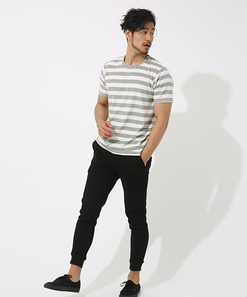 AZUL by moussy（アズールバイマウジー）の「カットライクドビー裾リブパンツ（その他パンツ・メンズ・ネイビー/ブラック/トップグレー・MEDIUM/X-LARGE/X-SMALL/LARGE/SMALL）」の5枚目の写真