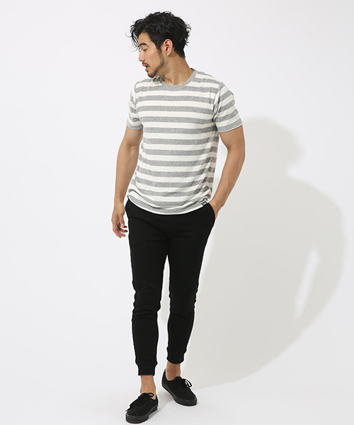 AZUL by moussy（アズールバイマウジー）の「カットライクドビー裾リブパンツ（その他パンツ・メンズ・ネイビー/ブラック/トップグレー・MEDIUM/X-LARGE/X-SMALL/LARGE/SMALL）」の6枚目の写真