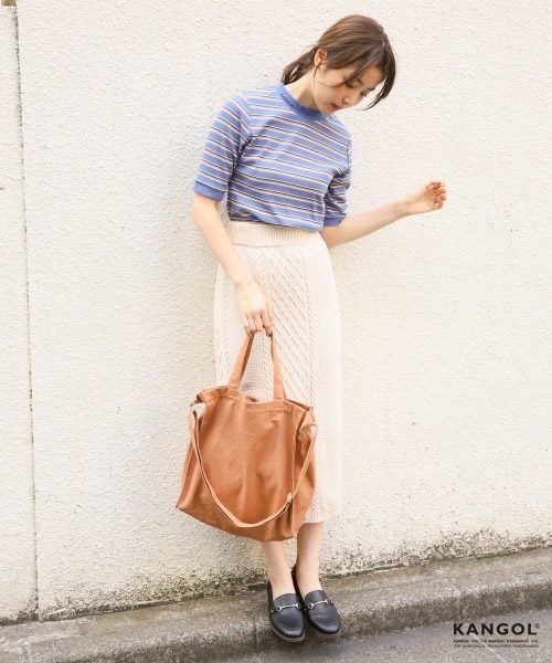 Heather(ヘザー)の「KANGOLハイショクマルチボーダー 808996(Tシャツ/カットソー・レディース・ホワイト系その他/グリーン系その他/ブルー系その他・SMALL/MEDIUM)」の5枚目の写真