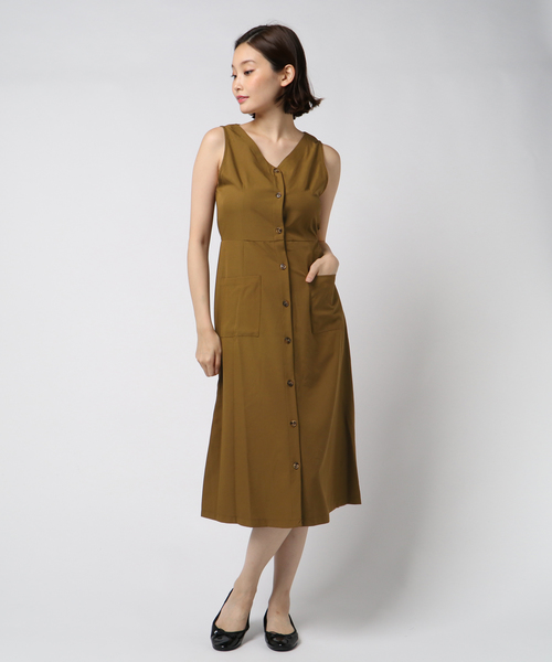 archives（アルシーヴ）の「前開きワンピース（ワンピース・レディース・ホワイト系その他/ホワイト×ブラック/ブラック/ブラウン・MEDIUM）」の4枚目の写真