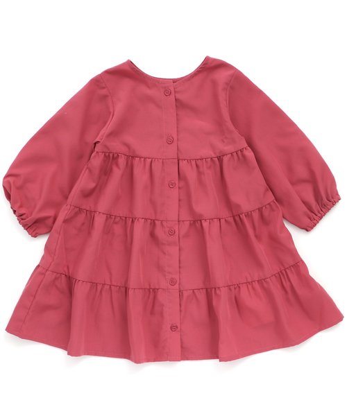 apres les cours（アプレレクール）の「ティアードガウンワンピース（ワンピース・キッズ・ベージュ/ネイビー/ローズ・80/90/100/110/120/130/140）」の3枚目の写真