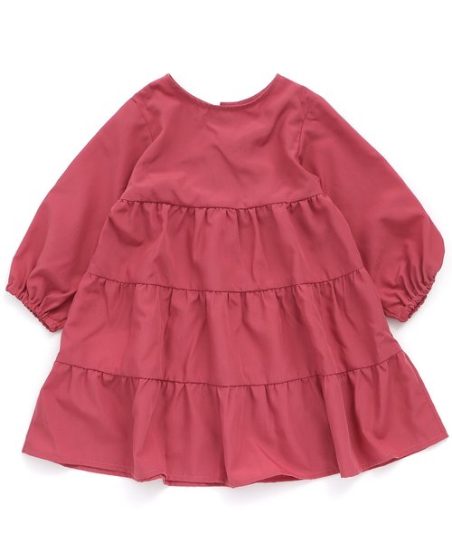 apres les cours（アプレレクール）の「ティアードガウンワンピース（ワンピース・キッズ・ベージュ/ネイビー/ローズ・80/90/100/110/120/130/140）」の6枚目の写真