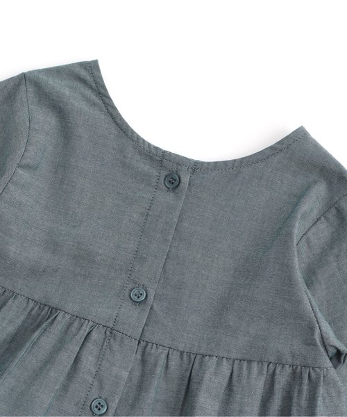 apres les cours（アプレレクール）の「ティアードガウンワンピース（ワンピース・キッズ・ベージュ/ネイビー/ローズ・80/90/100/110/120/130/140）」の7枚目の写真