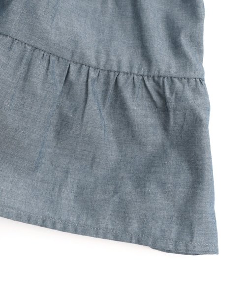 apres les cours（アプレレクール）の「ティアードガウンワンピース（ワンピース・キッズ・ベージュ/ネイビー/ローズ・80/90/100/110/120/130/140）」の9枚目の写真