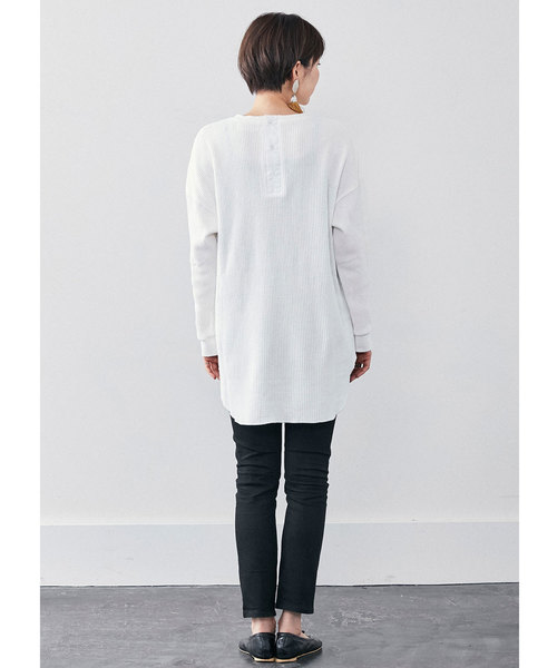 MEDE19F（メデジュウキュウ）の「ＭＥＤＥ１９Ｆ　ロングテールサーマルカットソー（Tシャツ/カットソー・レディース・ホワイト/ブラック・MEDIUM/LARGE/X-LARGE）」の3枚目の写真