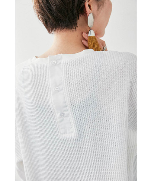 MEDE19F（メデジュウキュウ）の「ＭＥＤＥ１９Ｆ　ロングテールサーマルカットソー（Tシャツ/カットソー・レディース・ホワイト/ブラック・MEDIUM/LARGE/X-LARGE）」の6枚目の写真