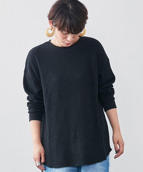 MEDE19F（メデジュウキュウ）の「ＭＥＤＥ１９Ｆ　ロングテールサーマルカットソー（Tシャツ/カットソー・レディース・ホワイト/ブラック・MEDIUM/LARGE/X-LARGE）」の15枚目の写真