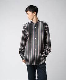 UNITED TOKYO | マルチストライプオーバーサイズバンドカラー(シャツ/ブラウス)