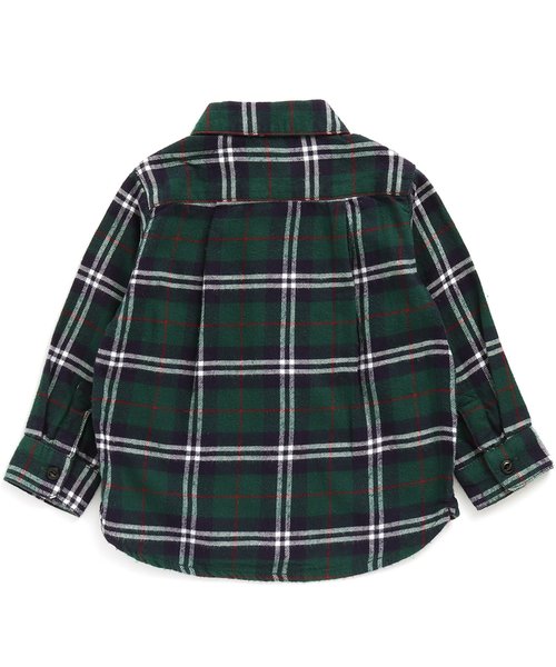 apres les cours(アプレレクール)の「先染めチェックシャツ(シャツ/ブラウス・キッズ・グリーン/レッド・80/90/100/110/120/130/140)」の5枚目の写真