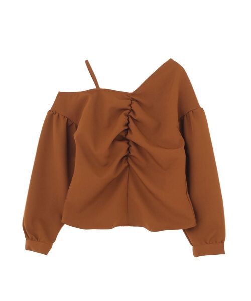 EMODA(エモダ)の「ディープコントラストフラワートップ(Tシャツ/カットソー・レディース・ブラック/その他1/キャメル・FREE)」の15枚目の写真