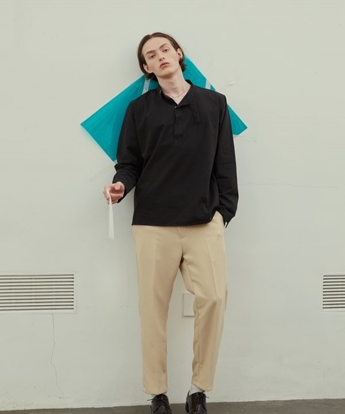 TRIP LE SENS(トリップ ル センス)の「【TRIP LE SENS】ハイ ベルト テーパード スラックス(スラックス・メンズ・ブラック/ベージュ/カーキ・SMALL/MEDIUM/LARGE)」の1枚目の写真