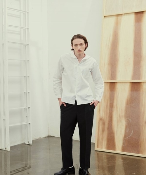 TRIP LE SENS(トリップ ル センス)の「【TRIP LE SENS】ハイ ベルト テーパード スラックス(スラックス・メンズ・ブラック/ベージュ/カーキ・SMALL/MEDIUM/LARGE)」の2枚目の写真