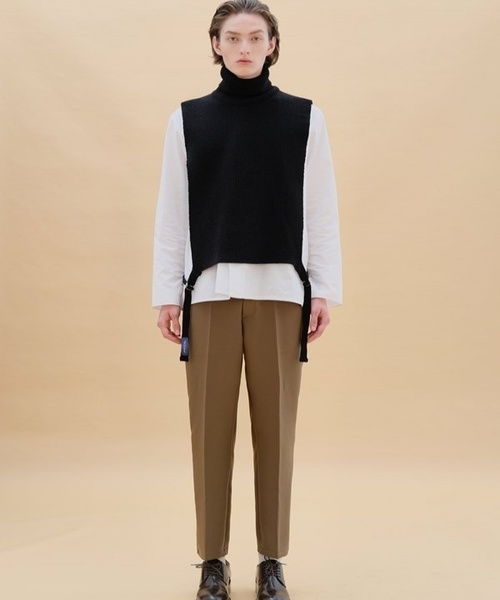 TRIP LE SENS(トリップ ル センス)の「【TRIP LE SENS】ハイ ベルト テーパード スラックス(スラックス・メンズ・ブラック/ベージュ/カーキ・SMALL/MEDIUM/LARGE)」の9枚目の写真