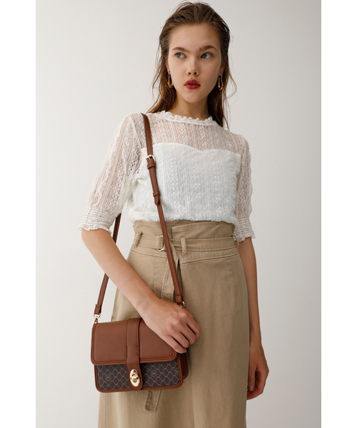 MOUSSY（マウジー）の「MONOGRAM 3WAY POCHETTE Ⅱ（ショルダーバッグ・レディース・ブラック系その他/ブラウン系その他・FREE）」の7枚目の写真