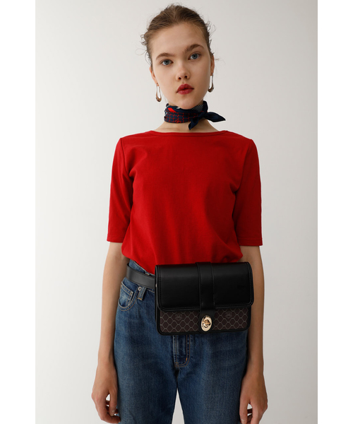 MOUSSY（マウジー）の「MONOGRAM 3WAY POCHETTE Ⅱ（ショルダーバッグ・レディース・ブラック系その他/ブラウン系その他・FREE）」の8枚目の写真