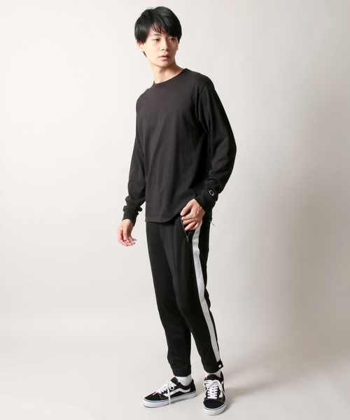 ASTRONOMY(アストロノミー)の「ポンチ サイドラインパンツ(その他パンツ・メンズ・ブラック/チャコール・S/M/L/XL)」の3枚目の写真