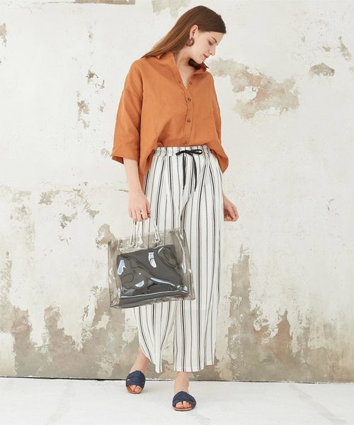titivate(ティティベイト)の「ランダムストライプワイドパンツ(その他パンツ・レディース・ホワイト系その他/ブルー系その他・S/M/L)」の11枚目の写真