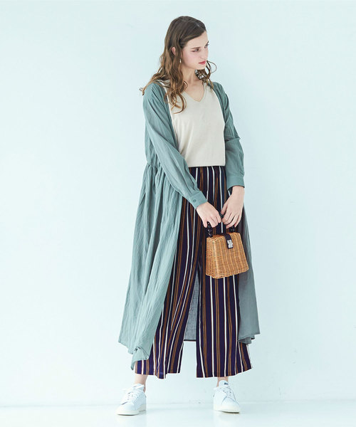 titivate(ティティベイト)の「ランダムストライプワイドパンツ(その他パンツ・レディース・ホワイト系その他/ブルー系その他・S/M/L)」の14枚目の写真