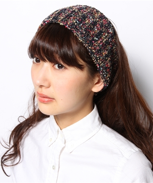 BEAMS BOY（ビームスボーイ）の「○BEAMS BOY / コットンネップ ヘアバンド（ヘアバンド・レディース・オフホワイト/ネイビー・ONE SIZE）」の6枚目の写真