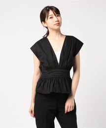 Ray BEAMS | Ray BEAMS / ピンタック ペプラム ブラウス(シャツ/ブラウス)