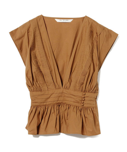 Ray BEAMS（レイビームス）の「Ray BEAMS / ピンタック ペプラム ブラウス（シャツ/ブラウス・レディース・ホワイト/ブラック/ダークブラウン・ONE SIZE）」の13枚目の写真