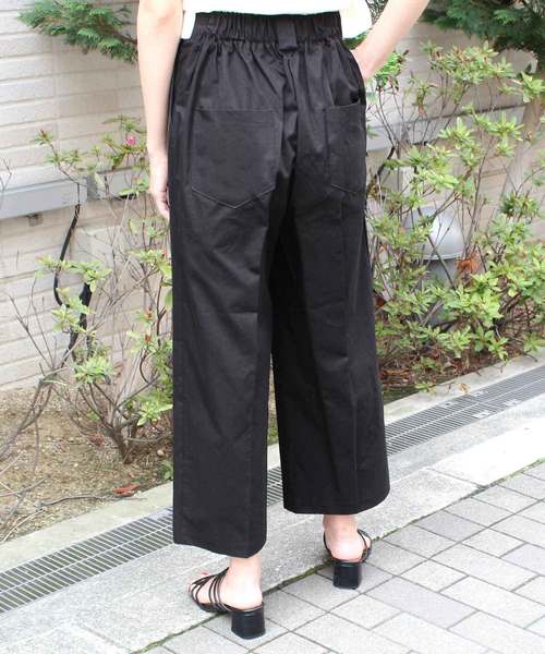 MODE ROBE(モードローブ)の「ワイドチノパンツ(チノパンツ・レディース・ブラック/アイボリー/ベージュ・FREE)」の4枚目の写真