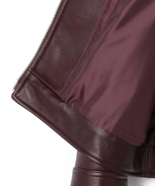 MEN'S BIGI（メンズビギ）の「ラムレザー シングルライダース