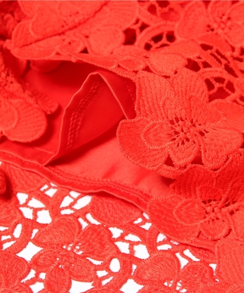 B:MING by BEAMS（ビーミングバイビームス）の「○ビーミング by ビームス / 総レースタイトスカート（スカート・レディース・ホワイト/レッド/ネイビー・LARGE/SMALL/MEDIUM）」の6枚目の写真