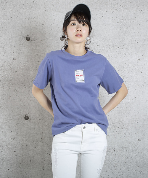 lala Born(ララボーン)の「lalaBorn/タグデザインTシャツ(Tシャツ/カットソー・レディース・ホワイト/ブラック/パープル/ピンク・FREE)」の12枚目の写真